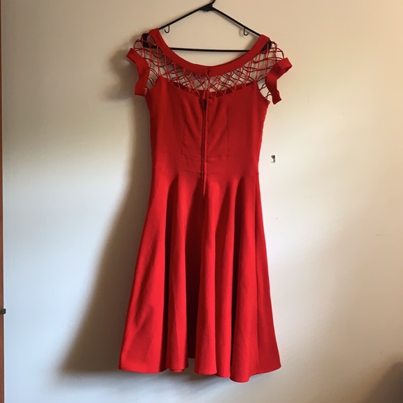 Bettie Page red cocktail dress - Picture 5 of 6